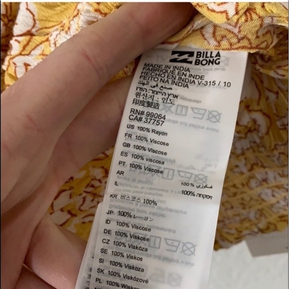 Billabong Printed Crop Top - Picture 8 of 12